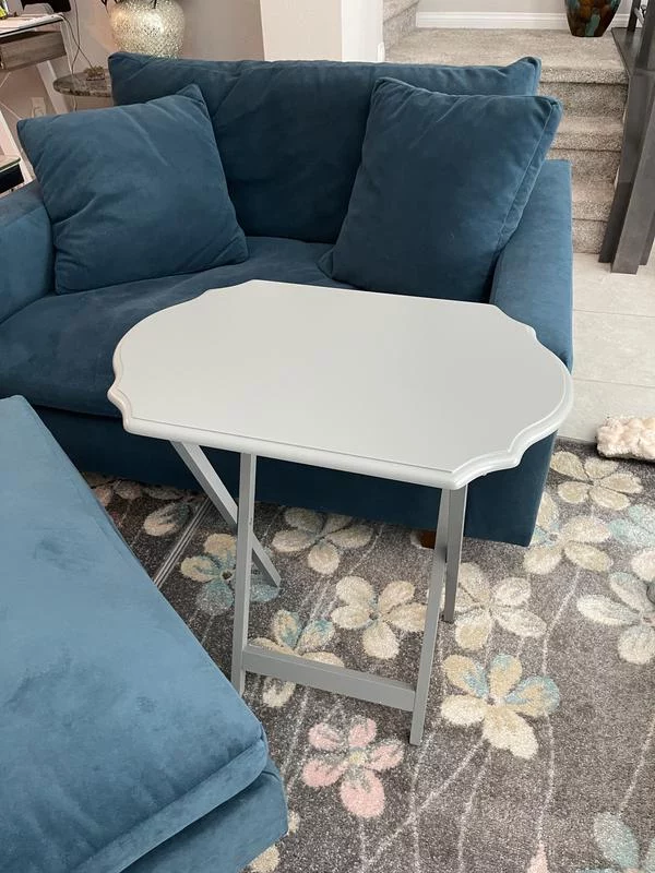 2-Piece Folding TV Tray Table Set for Snacking & Laptops photo review