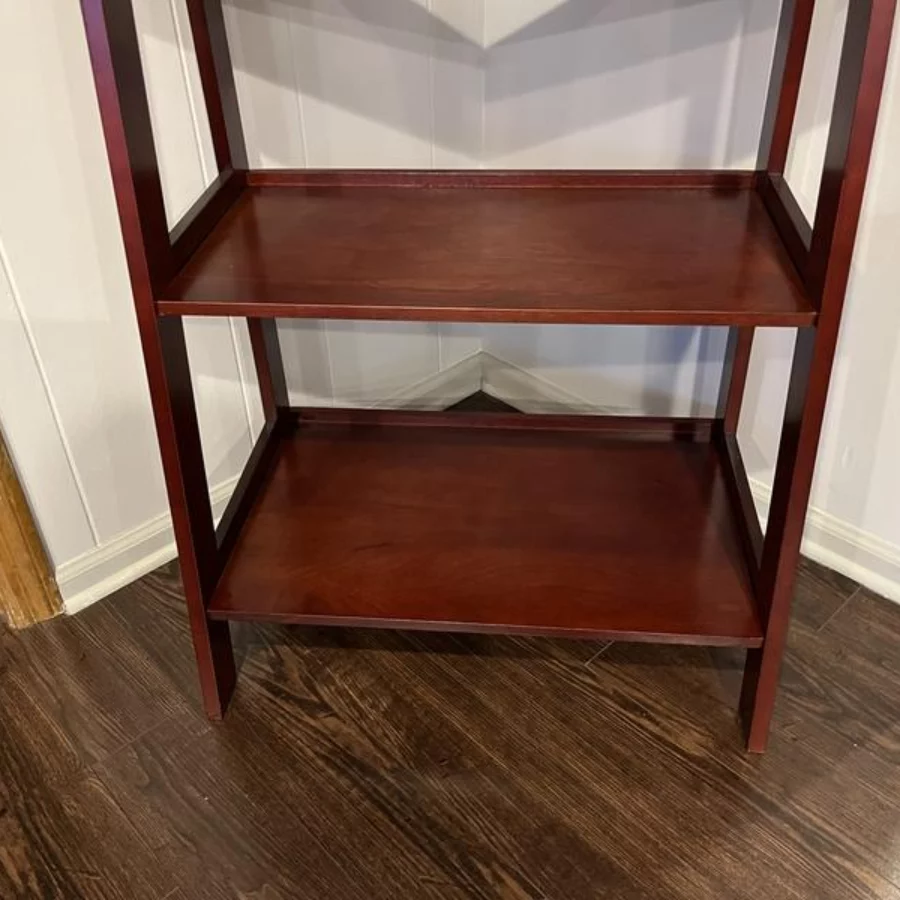 Click to view full screen Linon 5-Tier Bookshelf – Modern, Sturdy & Space-Saving Storage for Home or Office photo review