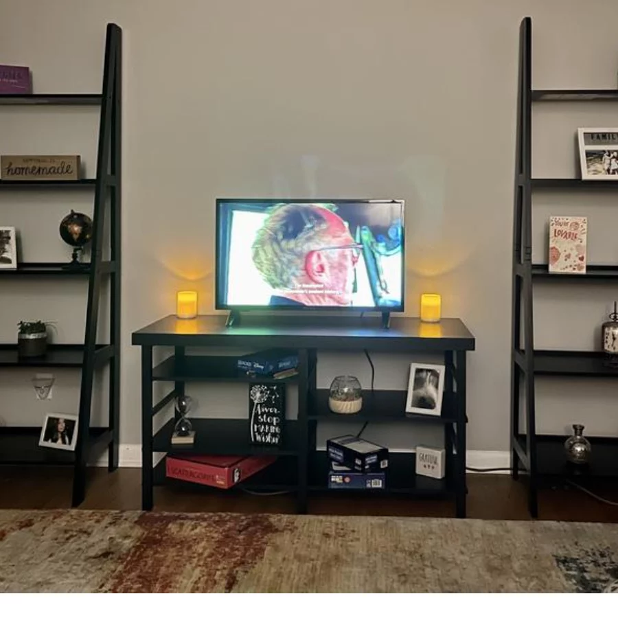 Click to view full screen Linon 5-Tier Bookshelf – Modern, Sturdy & Space-Saving Storage for Home or Office photo review