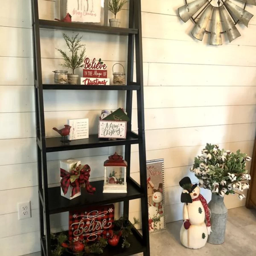 Click to view full screen Linon 5-Tier Bookshelf – Modern, Sturdy & Space-Saving Storage for Home or Office photo review