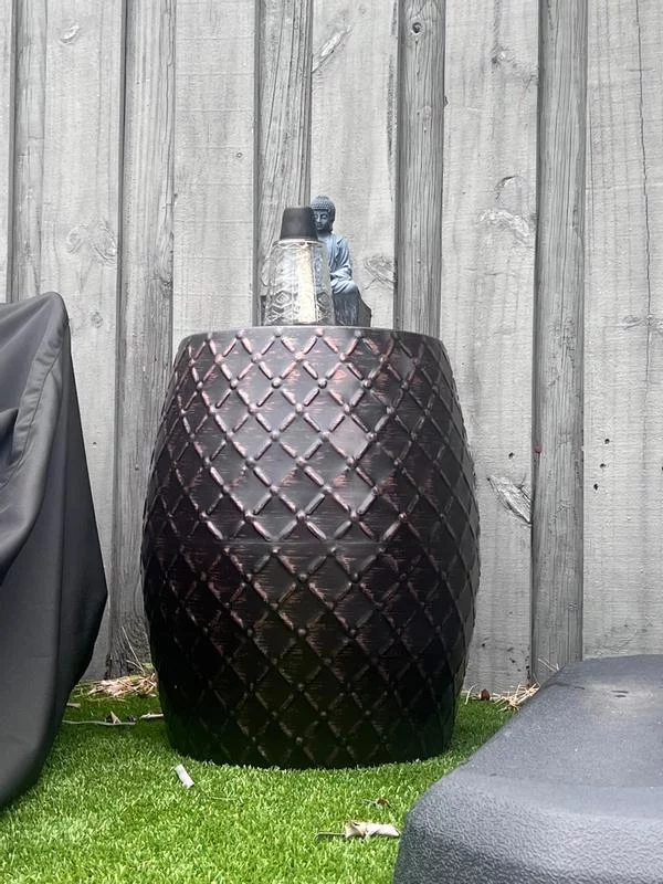 Braga Multifunctional Indoor/Outdoor End Table – Stylish Patio Accent Table with Built-In Storage photo review