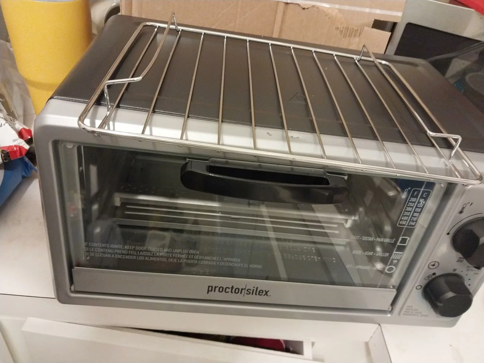 Click to view full screen Proctor Silex 4-Slice Toaster Oven Broiler – Compact Countertop Cooking Appliance photo review