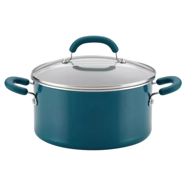 Create Delicious Aluminum Nonstick 6-Quart Stockpot – Durable, Even-Heating Cookware with Lid for Soups and Stews