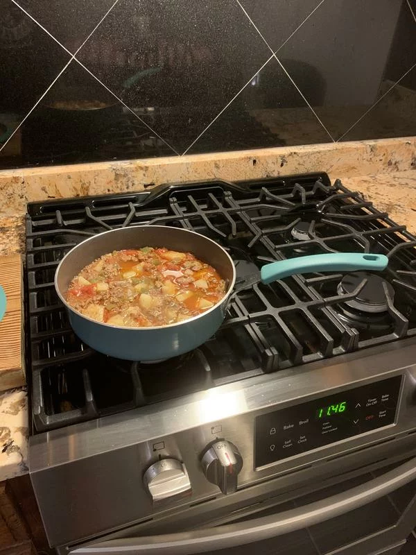 Cook + Create 3-Quart Aluminum Nonstick Sauté Pan with Lid – Durable Skillet for Everyday Cooking photo review