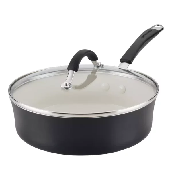Cucina 3-Quart Ceramic Nonstick Sauté Pan with Lid – Stylish, Durable & Easy-Clean Cookware Essential
