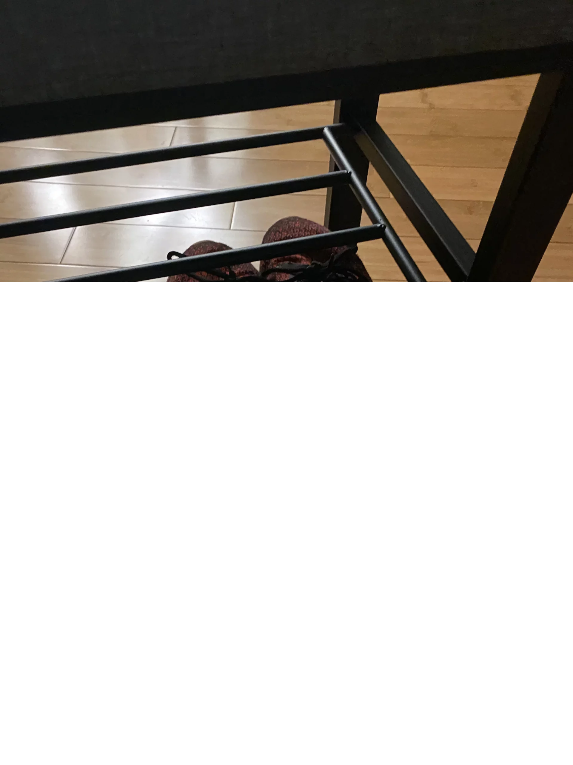 Click to view full screen Entryway Bench with Shoe Storage Rack – Space-Saving Organizer for Hallway or Closet photo review