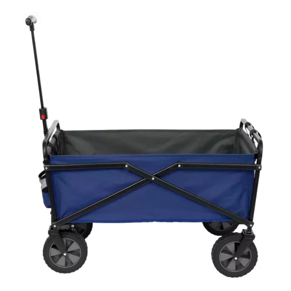Seina Folding Utility Wagon – Collapsible Heavy-Duty Cart for Gardening, Camping, and Outdoor Activities