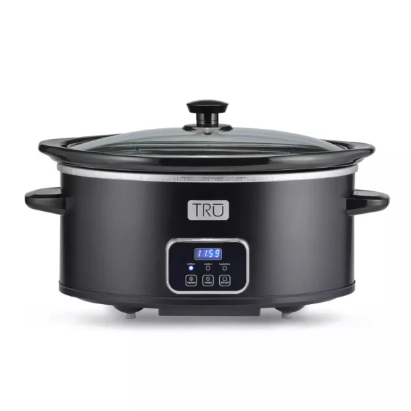 TRU 6-Qt Programmable Slow Cooker – Digital Controls for Easy One-Pot Meals