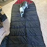 Click to view full screen Wakeman 32 F Rated XL 3-Season Envelope Style Sleeping Bag with Carry Bag & Hood photo review