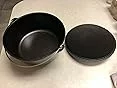 Click to view full screen Lodge 8-Quart Deep Cast Iron Camp Dutch Oven – Pre-Seasoned, Flanged Lid, Integral Legs, Bail Handle photo review