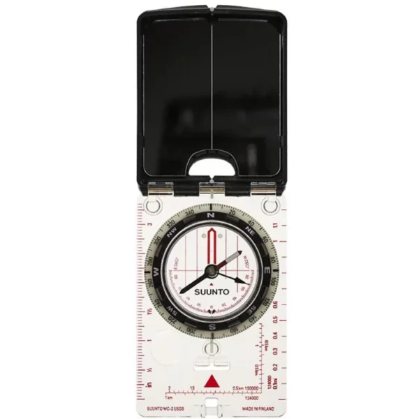 Suunto MC-2 NH Mirror Compass – Northern Hemisphere, Adjustable Declination, Clinometer, and Luminescent Markings