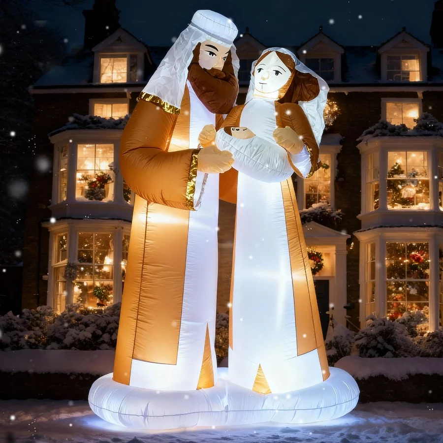 TRMESIA 8 Feet Jesus Birth Decoration Indoor Outdoor Inflatable Nativity Scene with LED Lights, Chri - 04 TRMESIA 8 Feet Jesus Birth Decoration Indoor Outdoor Inflatable Nativity Scene with LED Lights Chri 04