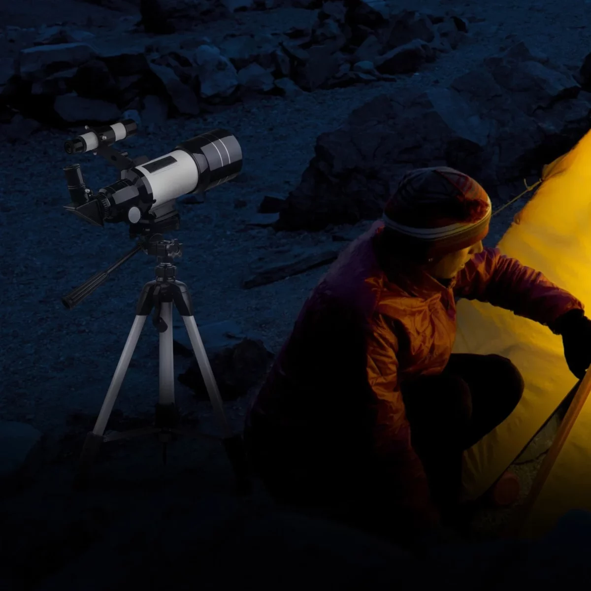 Telescope for Astronomy Telescope for Adults Beginners 70mm Aperture Telescope wCarry Bag Phone Clip for Moon Wildlife Viewing White 06