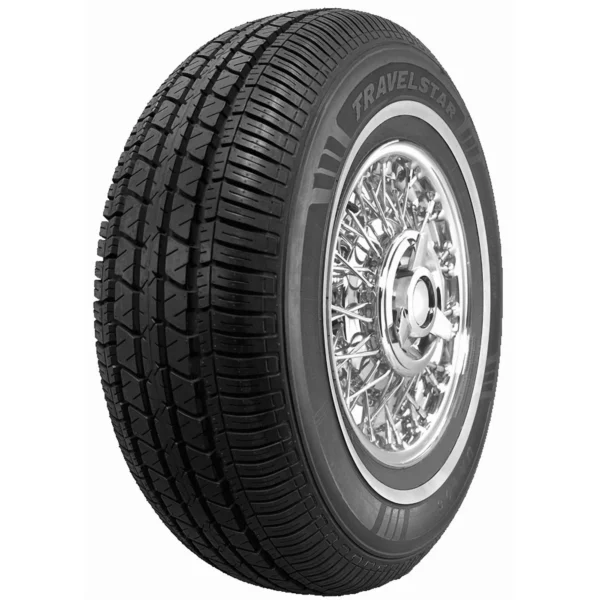Travelstar UN106 155/80R13 All Season 79T Tire – Durable 14mm White Wall Classic Tire for Vintage or Compact Cars