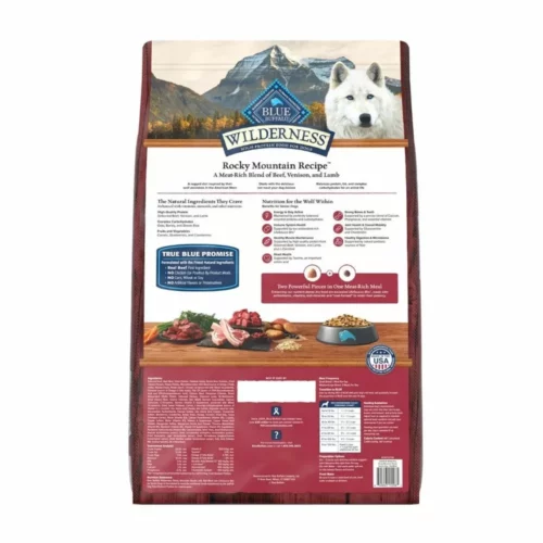 Wilderness Rocky Mountain Senior 7 Plus Dry Dog Food – Red Meat Recipe for Strength and Joint Support 22 lb Bag 1