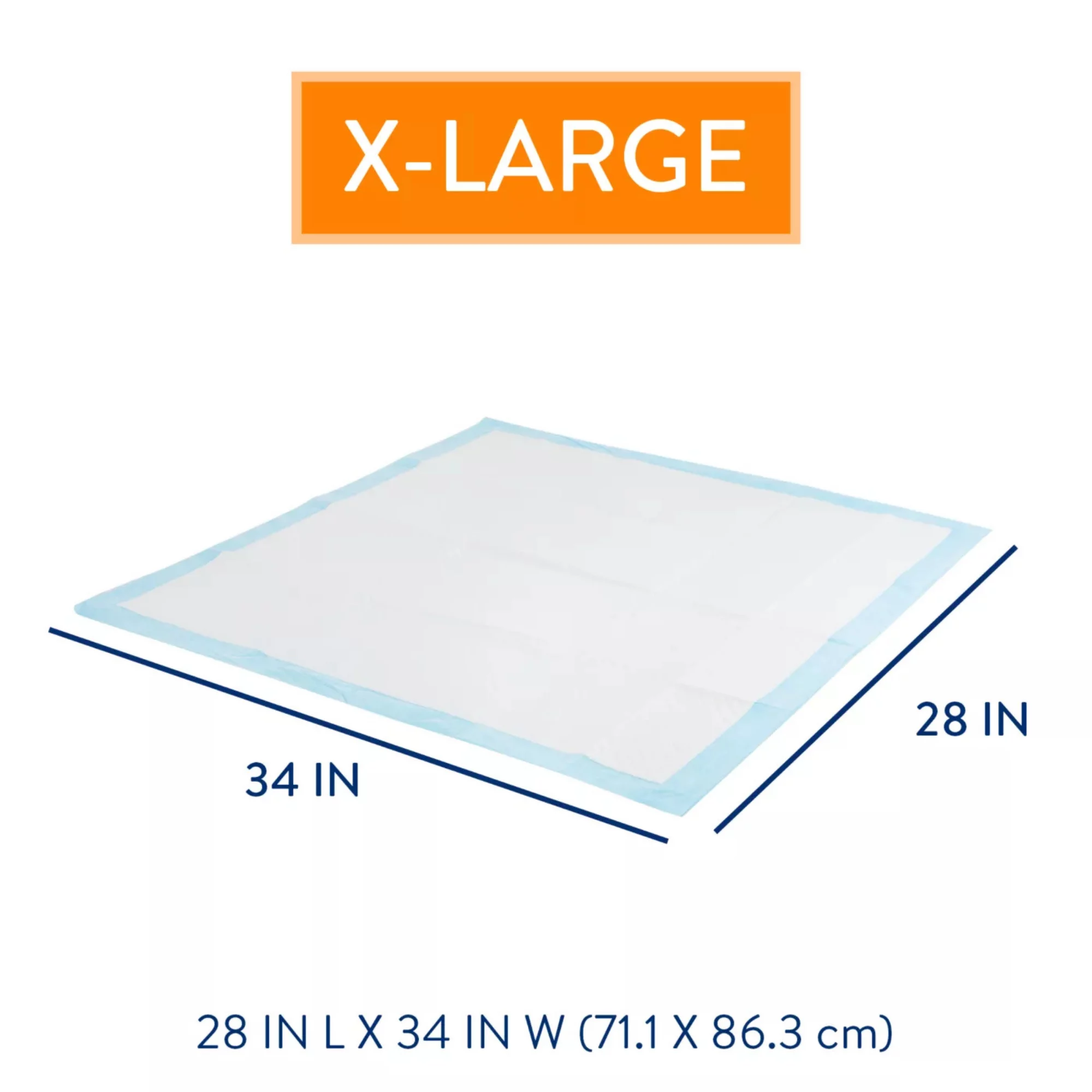 X-Large Adhesive Dog Pads – Leak-Proof, Super Absorbent Training Pads 28 x 34 (3) X Large Adhesive Dog Pads – Leak Proof Super Absorbent Training Pads 28 x 34 3