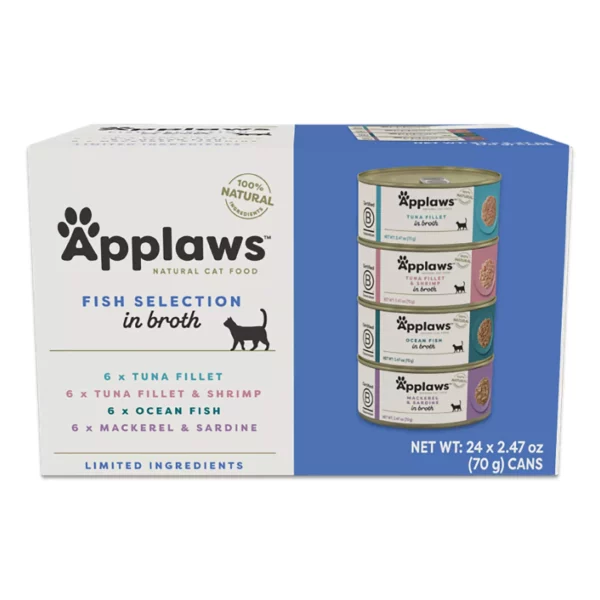 App-l Cat Wet Food in Broth Variety Pack - Natural, 24 ct