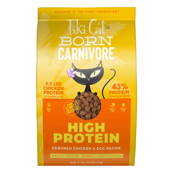 Tiki-C High Protein Cat & Kitten Food - Non-GMO, Chicken & Egg