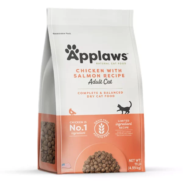 App-l Adult Dry Cat Food - Natural, Limited Ingredient, Grain Free, Chicken Salmon