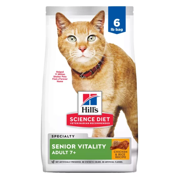 Hil-l's Senior Vitality Adult Senior 7+ Dry Cat Food - Chicken