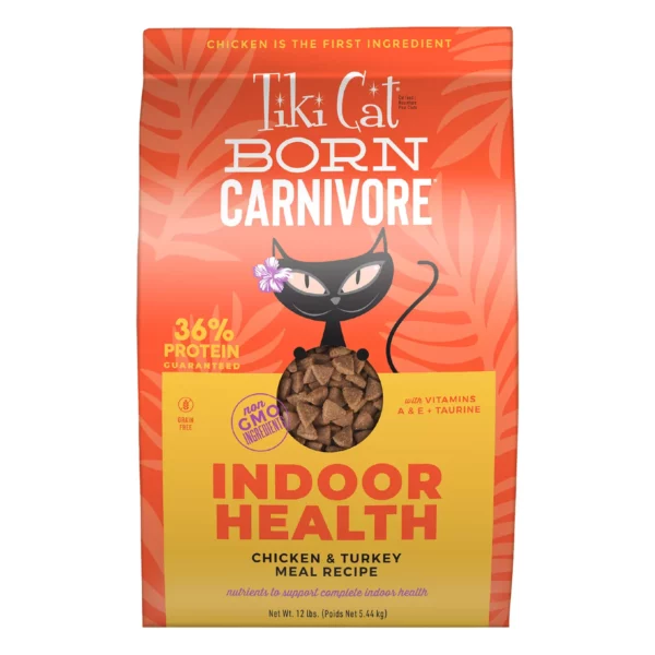 Tiki-C Born Carnivore Indoor Health Cat Food - Grain & Potato Free, High Protein