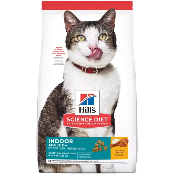 Hil-l's IIndoor Senior 11+ Dry Cat Food - Chicken