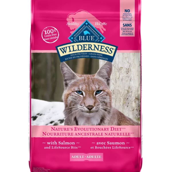 B-Buffalo Wilderness Adult Dry Cat Food - Grain Free, Salmon