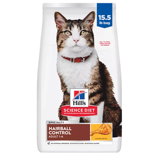 Hil-l's Hairball Control Adult Dry Cat Food - Chicken
