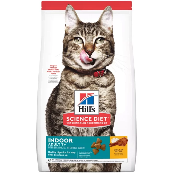 Hil-l's Indoor Adult Senior 7+ Dry Cat Food - Chicken