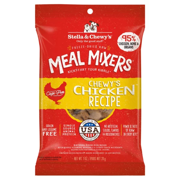 Stella-Chew Freeze-Dried Raw Meal Mixers All Life Stages Dog Food Topper - Chewy's Chicken