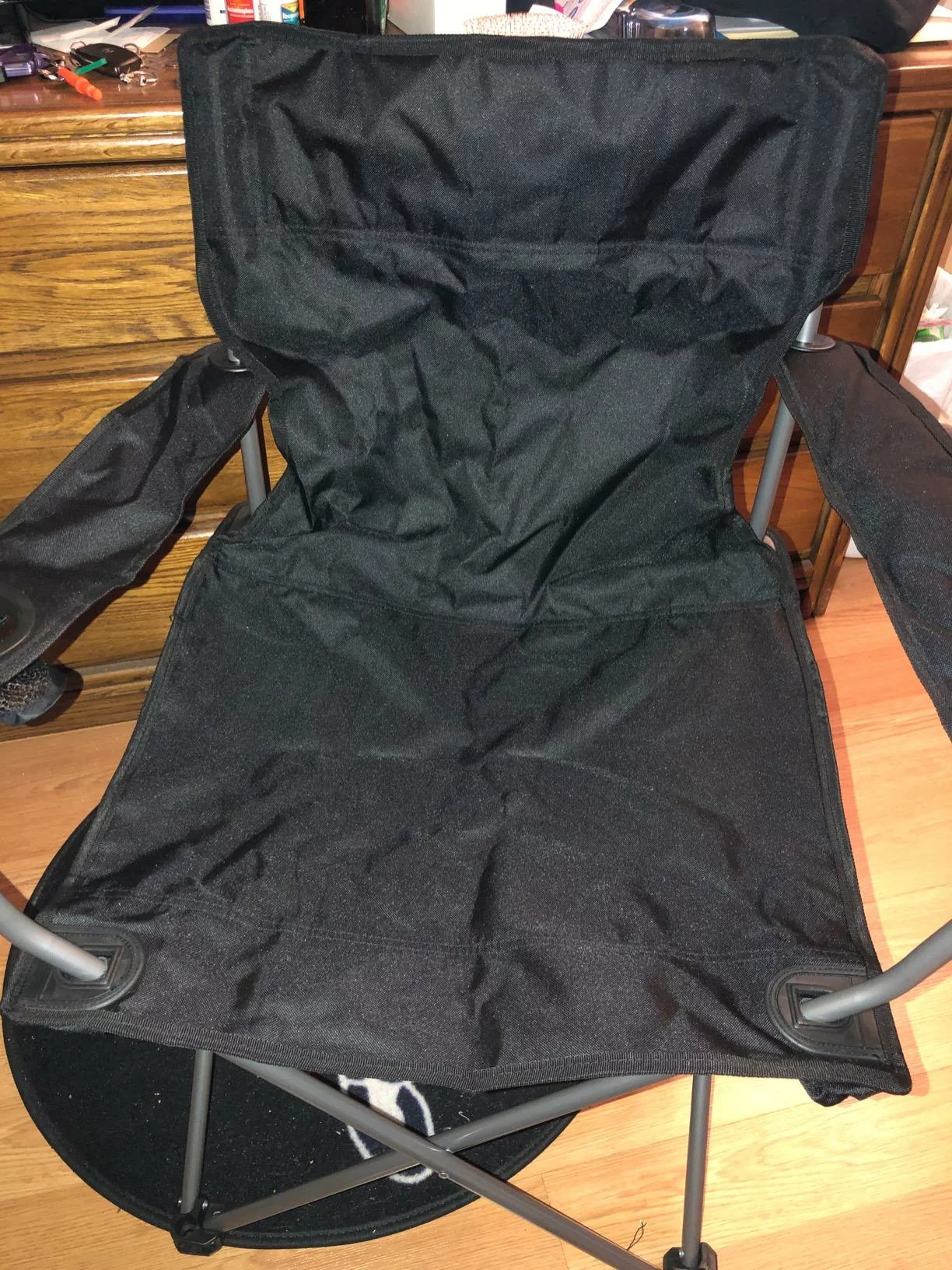 Folding Camp Chair – Portable Outdoor Seat with Cup Holder, Armrests & Carry Bag photo review