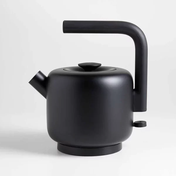 Matte Black Electric Tea Kettle – Fast-Boil Stainless Steel Kettle with Modern Design for Tea, Coffee - Hot Water