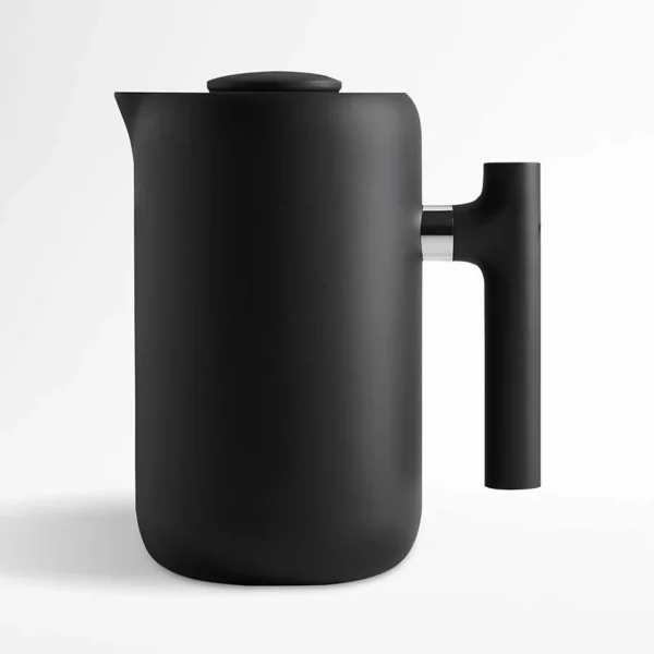 Matte Black French Press Coffee Maker – Double-Wall Stainless Steel Design for Smooth, Full-Bodied Coffee