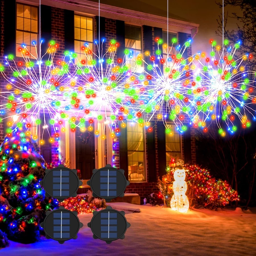 Solar Firework Lights, Solar Powered Lights Outdoor Waterproof Hanging Light Landscape Starburst Lig - 07 Solar Firework Lights Solar Powered Lights Outdoor Waterproof Hanging Light Landscape Starburst Lig 07