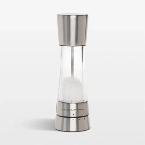 Stainless Steel Adjustable Salt Mill – Precision Ceramic Grinding Mechanism for Smooth, Consistent Seasoning