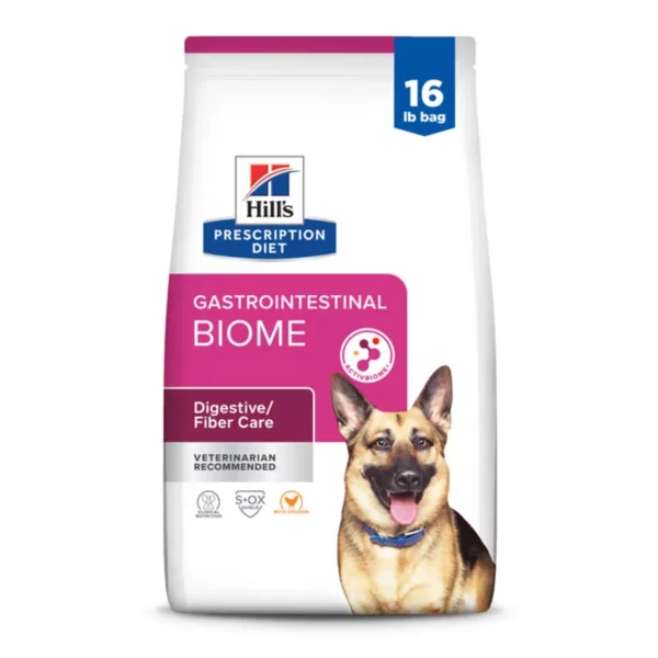 Veterinary Formula Dry Dog Food for Gastrointestinal Biome Health - High Fiber Recipe with Prebiotics to Regulate Digestion & Improve Stool Quality