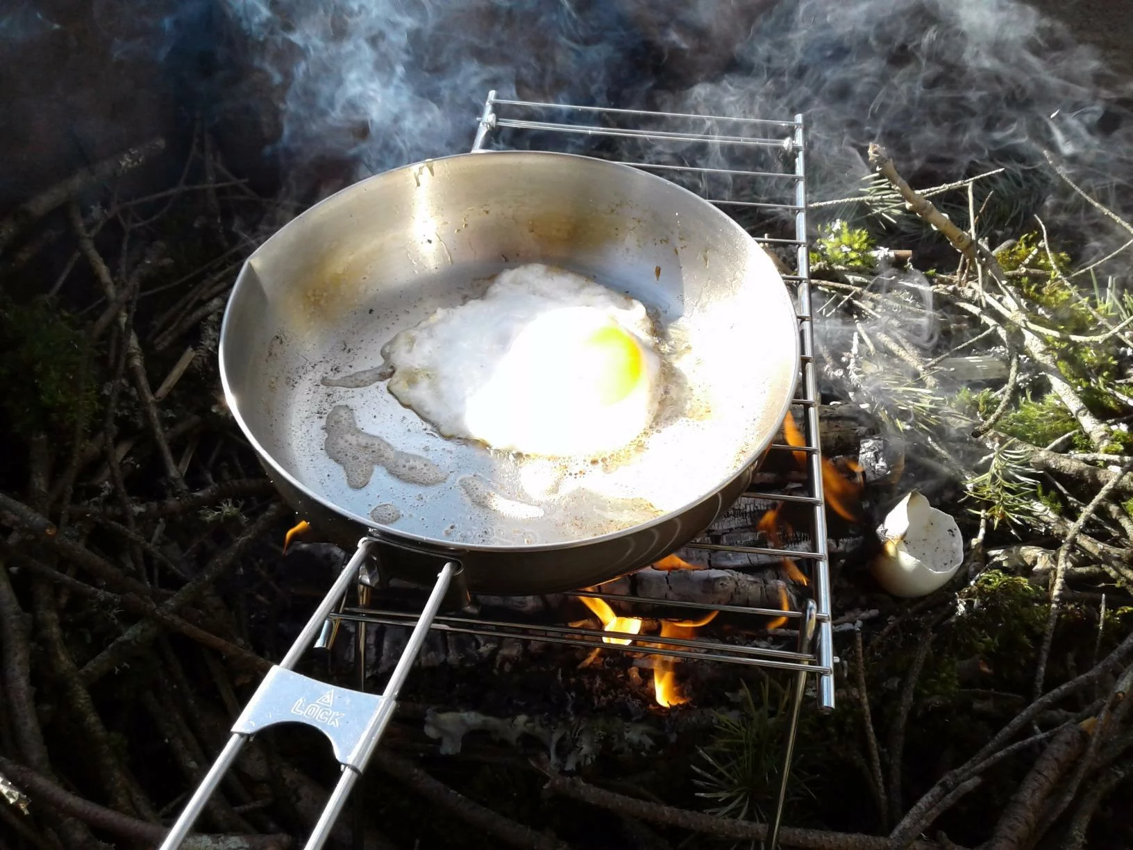 Durable Stainless Steel Frying Pan for Camping photo review