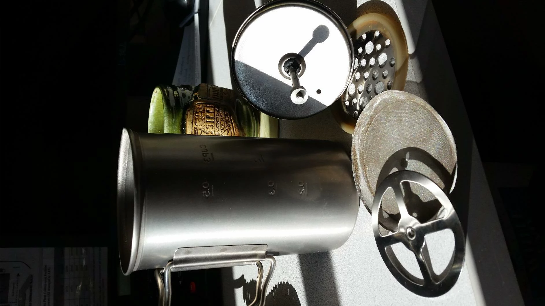 Lightweight Titanium Coffee Press for Camping photo review