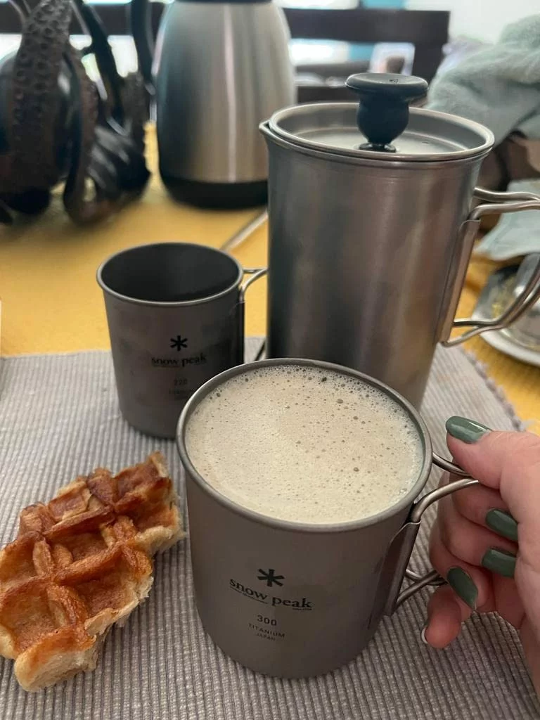 Lightweight Titanium Coffee Press for Camping photo review