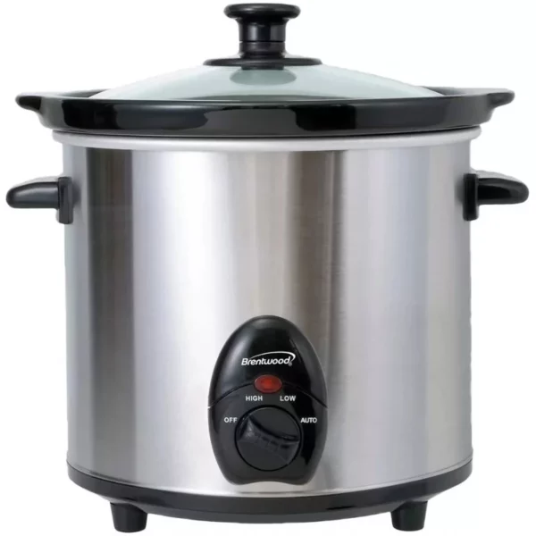 3-Quart Slow Cooker – Compact Crock for Stews, Soups & Family Meals