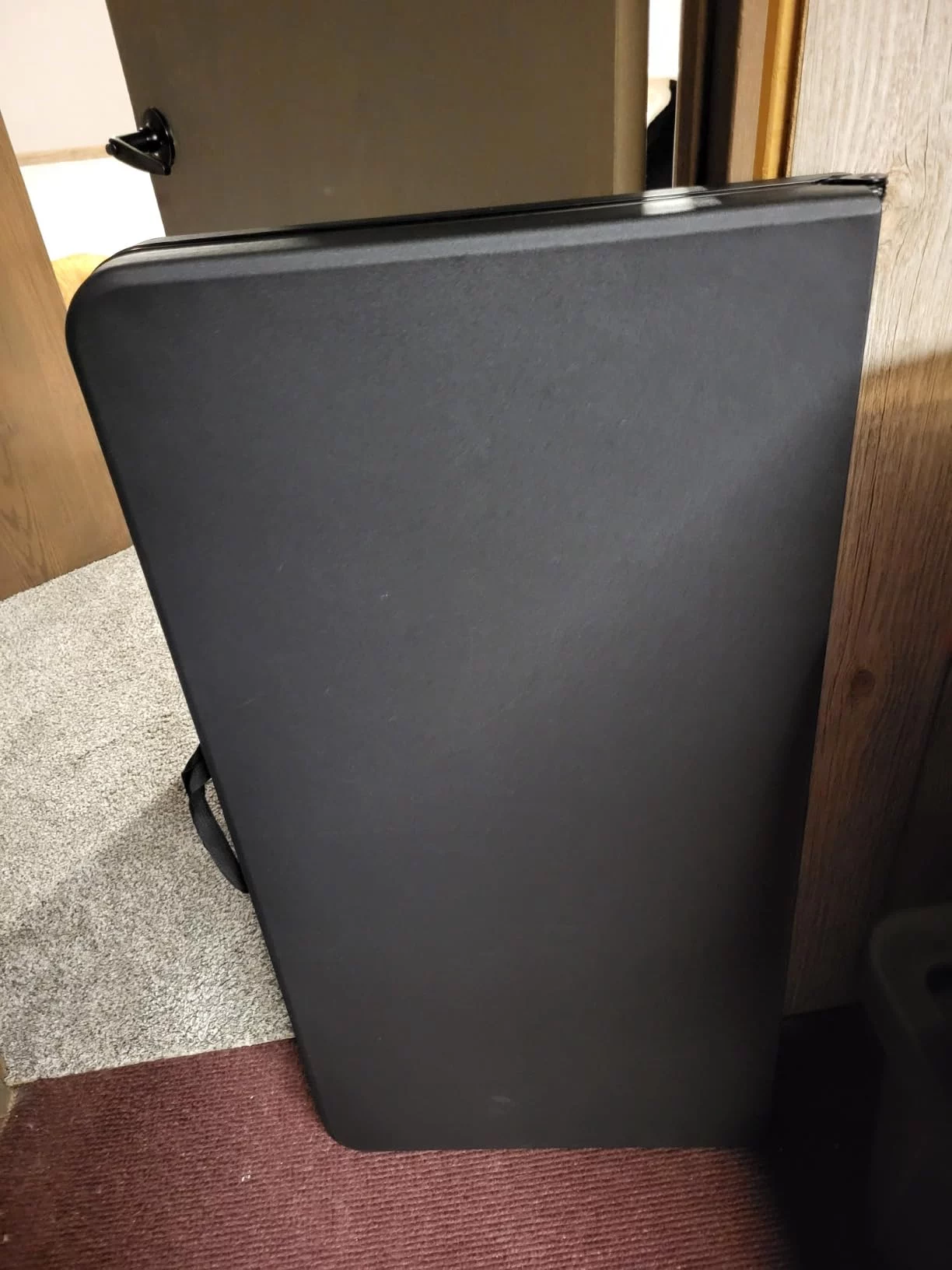 Portable Folding Card Table for Games, Puzzles, and Extra Seating - Lightweight, Durable Steel Frame & Easy Storage - Square Utility Table photo review