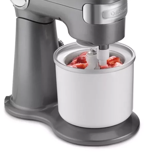Fresh Fruit & Ice Cream Maker Attachment - Create Homemade Ice Cream, Gelato & Frozen Yogurt - Quick Freezing Bowl & Easy Assembly - Designed for Stand Mixers