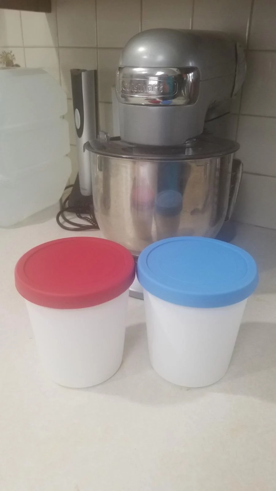 Fresh Fruit & Ice Cream Maker Attachment - Create Homemade Ice Cream, Gelato & Frozen Yogurt - Quick Freezing Bowl & Easy Assembly - Designed for Stand Mixers photo review