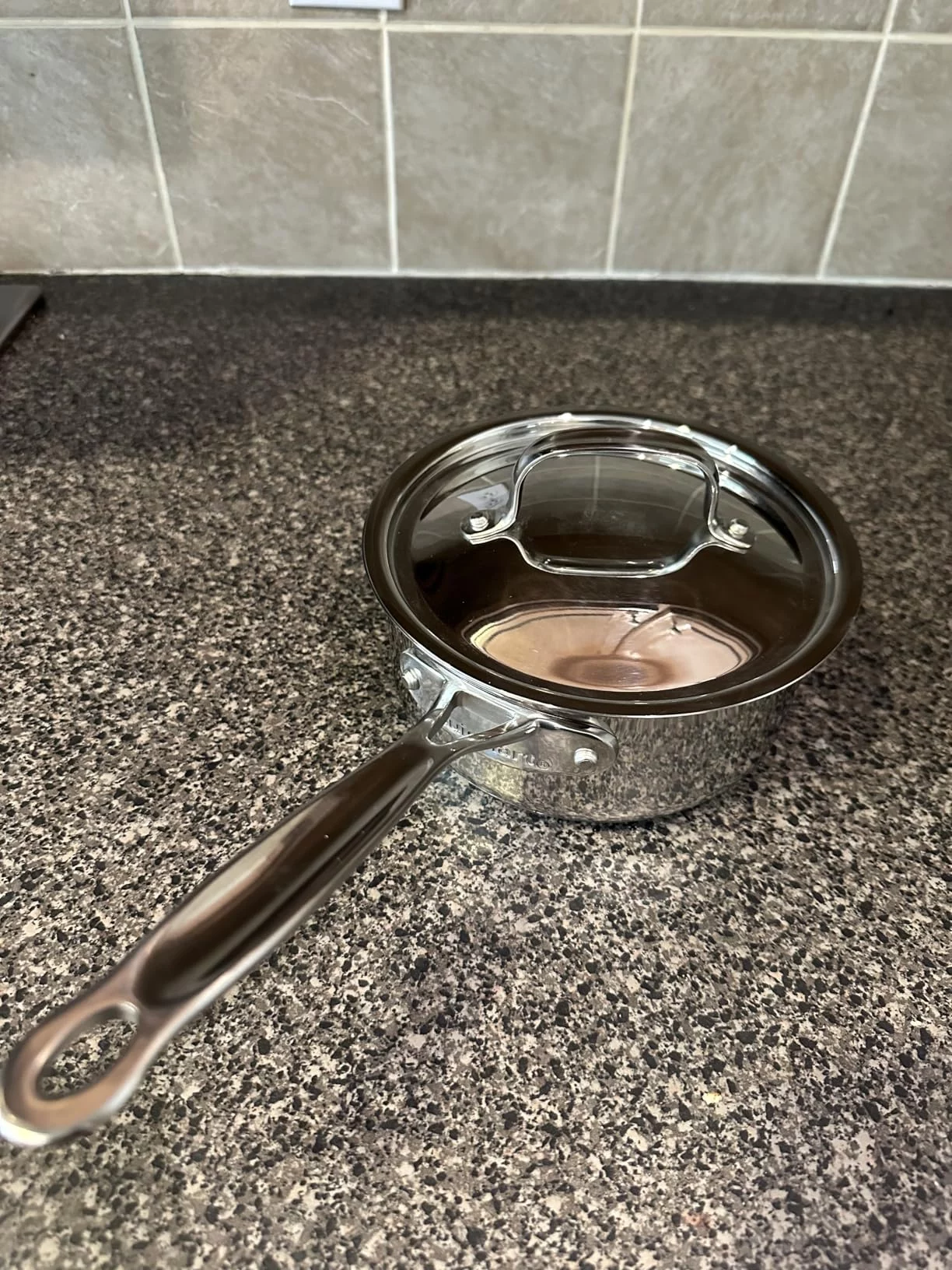 Chef's Classic Style 4-Quart Stainless Steel Saucepan with Lid - Mirror Finish, Encapsulated Base for Even Heating & Stay-Cool Handle - Versatile Kitchen Cookware photo review