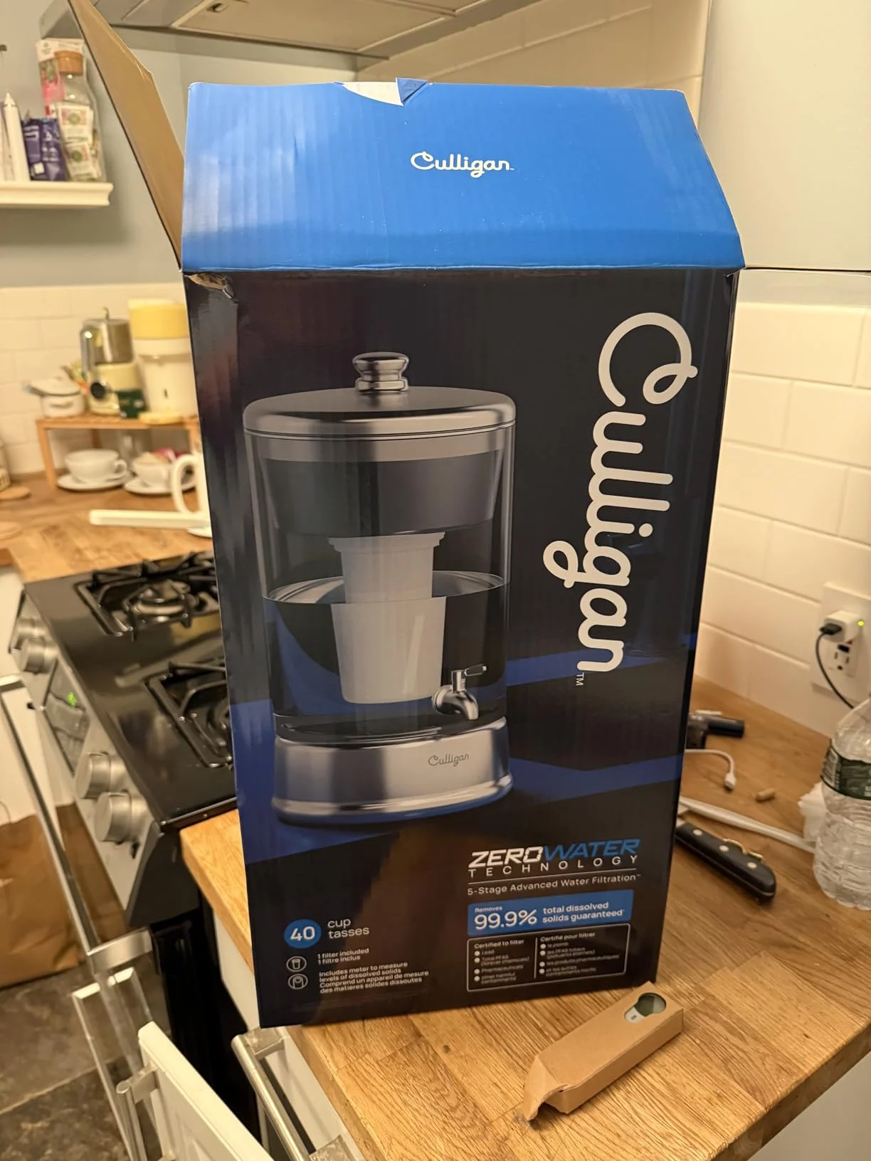 40-Cup 5-Stage Advanced Water Filtration Dispenser - ZeroWater Style for Ultimate Purity - Reduces TDS, Removes Lead & Contaminants - Large Capacity photo review