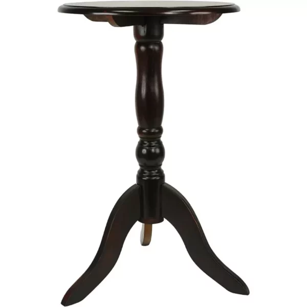 Round Pedestal End Table Living Room & Bedroom Side Table