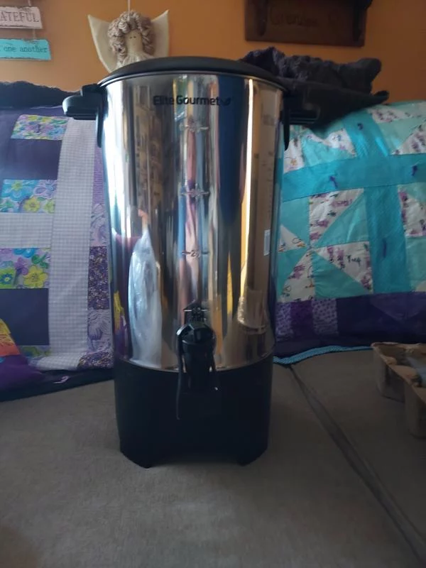 Professional 40-Cup Stainless Steel Coffee Urn & Dispenser - Fast Brewing, Keep Warm Function for Office, Catering & Events photo review