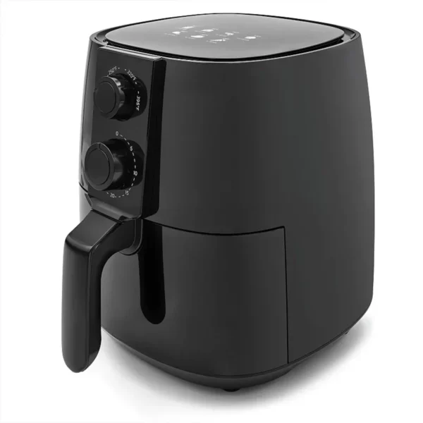 4-Quart Adjustable Time/Temperature Air Fryer - Healthy, Oil-Free Cooking with Digital Controls - Compact Design, Easy-Clean Basket & Auto Shutoff for Home Use