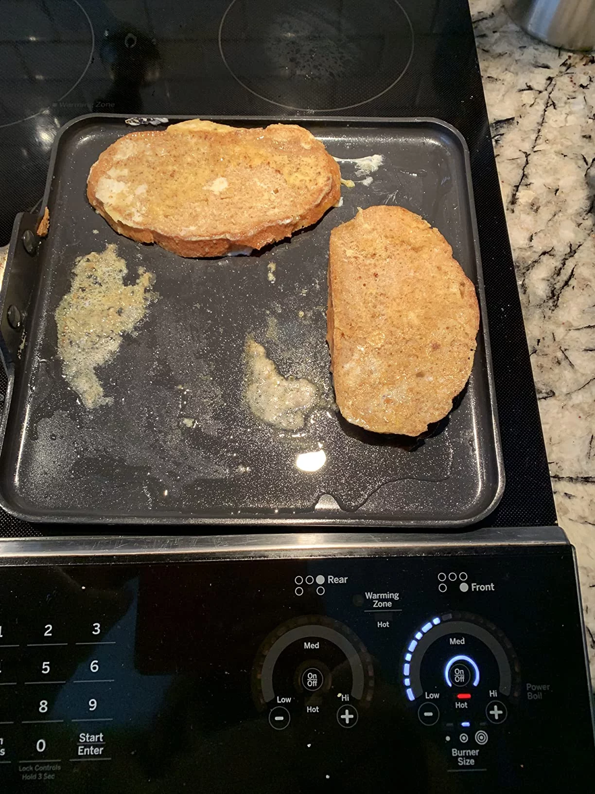 11-Inch Square Ceramic Nonstick Griddle Pan - Healthy, PFAS-Free Coating - Durable Aluminum Construction for Even Heating - Ideal for Pancakes, Bacon & Sandwiches photo review