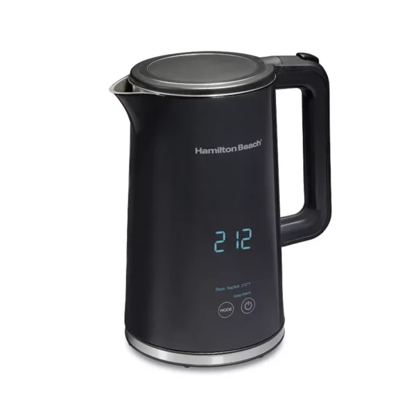 1.7 Liter Cool-Touch Digital Electric Kettle - Double-Wall Insulation & Precise Temperature Control - Fast Boil, Keep Warm Function & Auto Shutoff